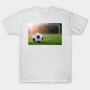 Soccer ball with sunset T-Shirt